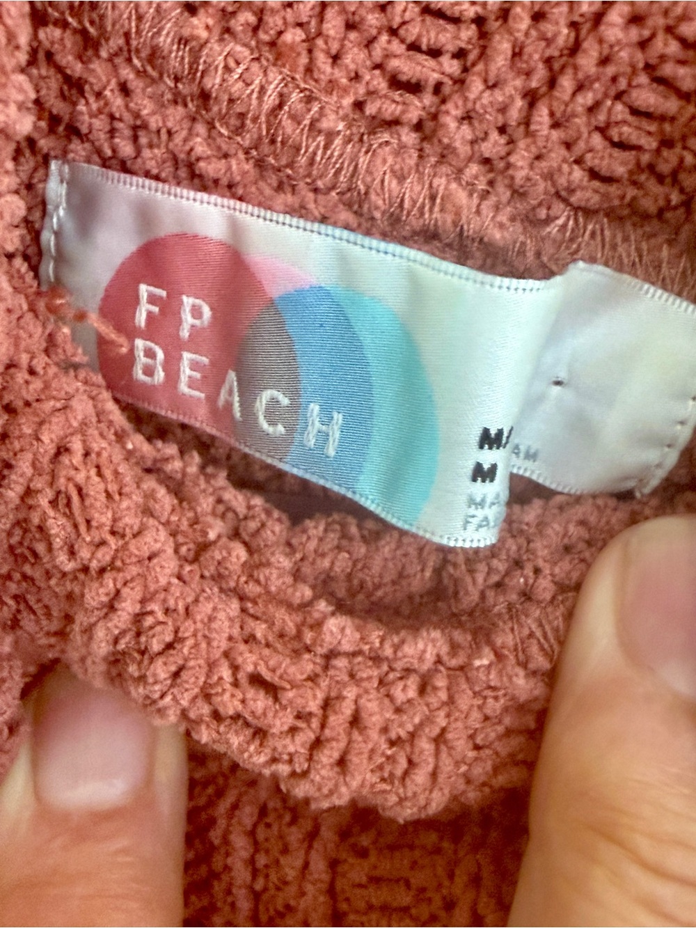 Free People Mauve Ribbed Turtleneck Sweater - Picture 3 of 3
